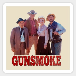 Gunsmoke - Group Shot - Classic Tv Western Sticker